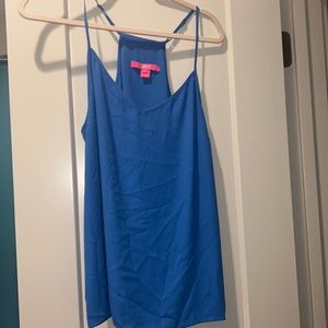 Blue lilly tank top